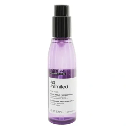 L'Oreal Professionnel Serie Expert - Liss Unlimited Primrose Oil Frizz Control & Shine Smoother Serum (All Hair Type) 125ml/4.2oz - Fresh Bloom Skin - Premium Skincare Solutions for Nourished, Hydrated, and Radiant Skin Every Day