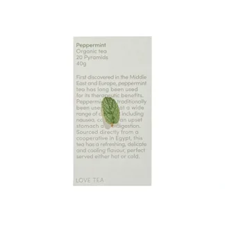 Love Tea Organic Peppermint x 20 Pyramids - Fresh Bloom Skin - Premium Skincare Solutions for Nourished, Hydrated, and Radiant Skin Every Day