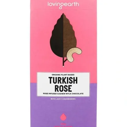 Loving Earth Turkish Rose Cashew Mylk Chocolate With Cranberries 11x80g - Fresh Bloom Skin - Premium Skincare Solutions for Nourished, Hydrated, and Radiant Skin Every Day