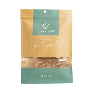 Luvin Life Luvin' Life Unfilled Vege Capsules Size '0' x 100 Pack - Fresh Bloom Skin - Premium Skincare Solutions for Nourished, Hydrated, and Radiant Skin Every Day
