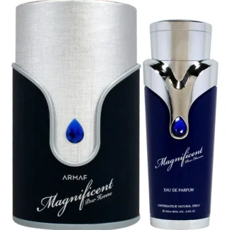 Magnificent Blue by Armaf for Men - 3.4 oz EDP Spray - Fresh Bloom Skin - Premium Skincare Solutions for Nourished, Hydrated, and Radiant Skin Every Day