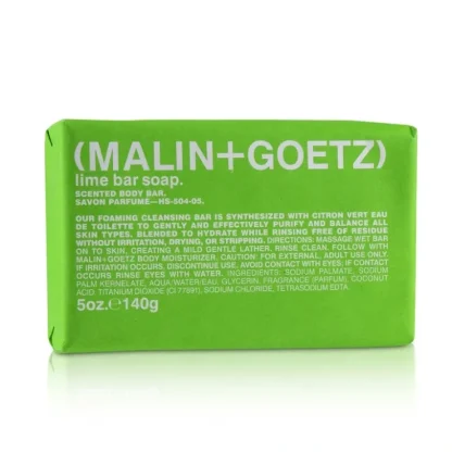 MALIN+GOETZ Lime Bar Soap 140g/5oz - Fresh Bloom Skin - Premium Skincare Solutions for Nourished, Hydrated, and Radiant Skin Every Day