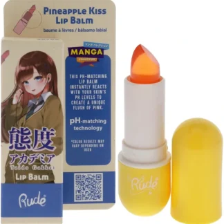 Manga Collection Lip Balm - Pineapple Kiss by Rude Cosmetics for Women - 0.123 oz Lip Balm - Fresh Bloom Skin - Premium Skincare Solutions for Nourished, Hydrated, and Radiant Skin Every Day