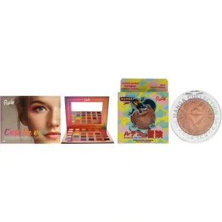 Manga Collection Twinkle Twinkle Highlighter - Rudekos Dragon and Cest La Vie 30 Eyeshadow Palette Kit by Rude Cosmetics for Women - 2 Pc Kit 0.14 oz Highlighter, 1.13 oz Eye Shadow - Fresh Bloom Skin - Premium Skincare Solutions for Nourished, Hydrated, and Radiant Skin Every Day