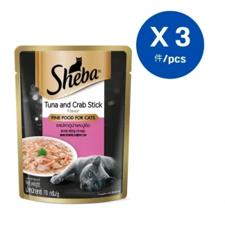 MARS Sheba - POUCH Tuna & Crab Stick 70G x 3 - Fresh Bloom Skin - Premium Skincare Solutions for Nourished, Hydrated, and Radiant Skin Every Day