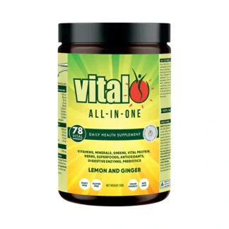 Martin & Pleasance Vital All-In-One (Greens) Lemon and Ginger 120g - Fresh Bloom Skin - Premium Skincare Solutions for Nourished, Hydrated, and Radiant Skin Every Day
