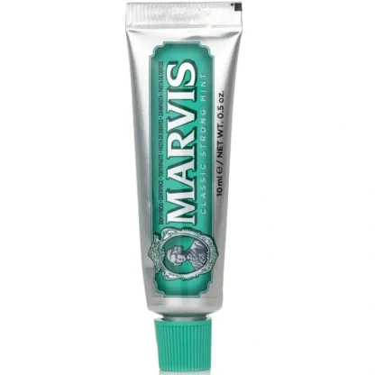 Marvis Classic Strong Mint Toothpaste (Travel size) 10ml/0.5oz - Fresh Bloom Skin - Premium Skincare Solutions for Nourished, Hydrated, and Radiant Skin Every Day
