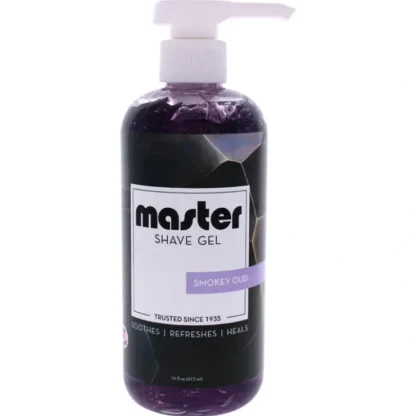 Master Well Comb Smokey Oud Shave Gel by Master Well Comb for Men - 16 oz Gel - Fresh Bloom Skin - Premium Skincare Solutions for Nourished, Hydrated, and Radiant Skin Every Day