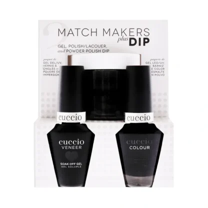 Match Makers Plus Dip - 2 Am In Hollywood by Cuccio Colour for Women - 3 Pc 1.6oz Pro Powder Polish Dip System, 0.44oz Veneer Soak Off Gel, 0.43oz Colour Nail Polish - Fresh Bloom Skin - Premium Skincare Solutions for Nourished, Hydrated, and Radiant Skin Every Day