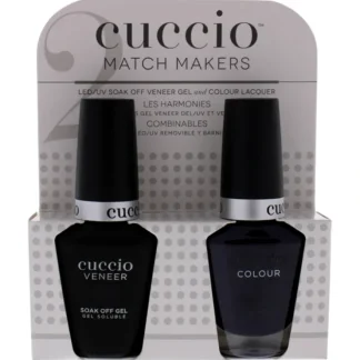 Match Makers Set - Quilty As Charged by Cuccio Colour for Women - 2 Pc 0.44oz Veneer Soak Of Gel Nail Polish, 0.43oz Colour Nail Polish - Fresh Bloom Skin - Premium Skincare Solutions for Nourished, Hydrated, and Radiant Skin Every Day