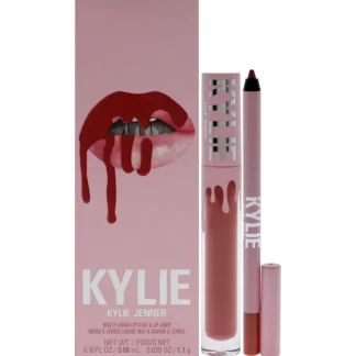 Matte Lip Kit - 801 Queen by Kylie Cosmetics for Women - 2 Pc 0.10oz Matte Liquid Lipstick, 0.039oz Lip Liner - Fresh Bloom Skin - Premium Skincare Solutions for Nourished, Hydrated, and Radiant Skin Every Day