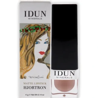 Matte Lipstick - 101 Hjortron by Idun Minerals for Women - 0.14 oz Lipstick - Fresh Bloom Skin - Premium Skincare Solutions for Nourished, Hydrated, and Radiant Skin Every Day