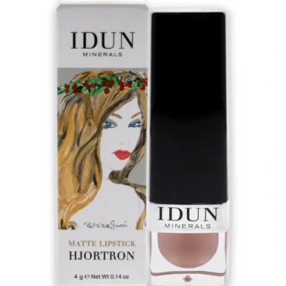 Matte Lipstick - 101 Hjortron by Idun Minerals for Women - 0.14 oz Lipstick - Fresh Bloom Skin - Premium Skincare Solutions for Nourished, Hydrated, and Radiant Skin Every Day