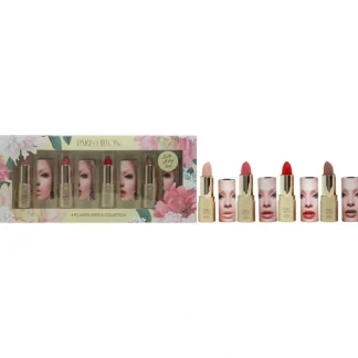Matte Lipstick Collection by Paris Hilton Cosmetics for Women - 4 Pc 0.12oz Bombshell Matte Lipstick, 0.12oz Brave Matte Lipstick, 0.12oz First Love Matte Lipstick, 0.12oz Diva Matte Lipstick - Fresh Bloom Skin - Premium Skincare Solutions for Nourished, Hydrated, and Radiant Skin Every Day