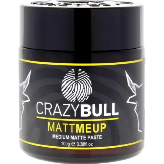 MattMeUp Paste - Medium Matte by Crazy Bull Hair for Men - 3.38 oz Paste - Fresh Bloom Skin - Premium Skincare Solutions for Nourished, Hydrated, and Radiant Skin Every Day