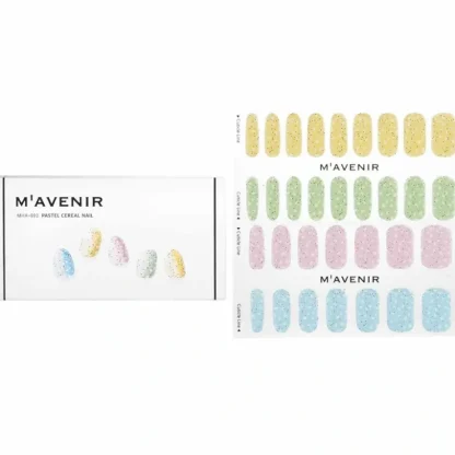 Mavenir Nail Sticker (Assorted Colour) - # Pastel Cereal Nail 32pcs - Fresh Bloom Skin - Premium Skincare Solutions for Nourished, Hydrated, and Radiant Skin Every Day