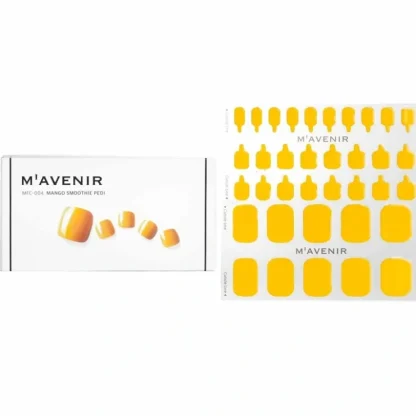 Mavenir Nail Sticker (Yellow) - # Mango Smoothie Pedi 36pcs - Fresh Bloom Skin - Premium Skincare Solutions for Nourished, Hydrated, and Radiant Skin Every Day