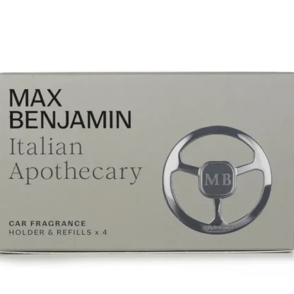 Max Benjamin Car Fragrance Gift Set - Italian Apothecary 4pcs - Fresh Bloom Skin - Premium Skincare Solutions for Nourished, Hydrated, and Radiant Skin Every Day