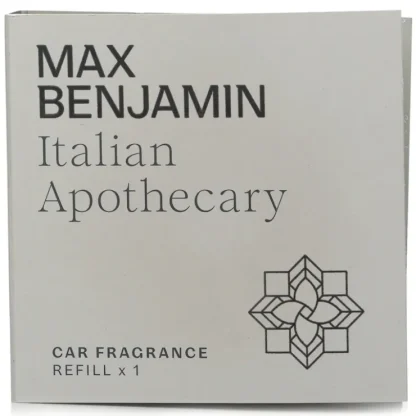 Max Benjamin Car Fragrance Refill - Italian Apothecary 1pc - Fresh Bloom Skin - Premium Skincare Solutions for Nourished, Hydrated, and Radiant Skin Every Day