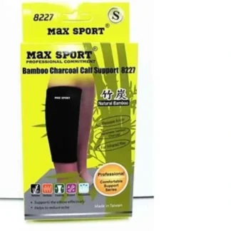 MAX SPORT Bamboo Charcoal Calf Support, Small Size (30.5-33cm), Measure Round Center, One Pieces S - Fresh Bloom Skin - Premium Skincare Solutions for Nourished, Hydrated, and Radiant Skin Every Day