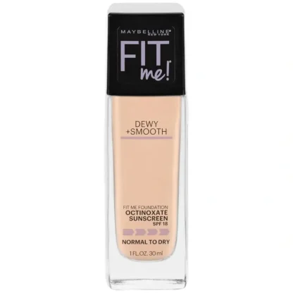 Maybelline Fit Me Dewy + Smooth Foundation 30ml - Ivory - Fresh Bloom Skin - Premium Skincare Solutions for Nourished, Hydrated, and Radiant Skin Every Day