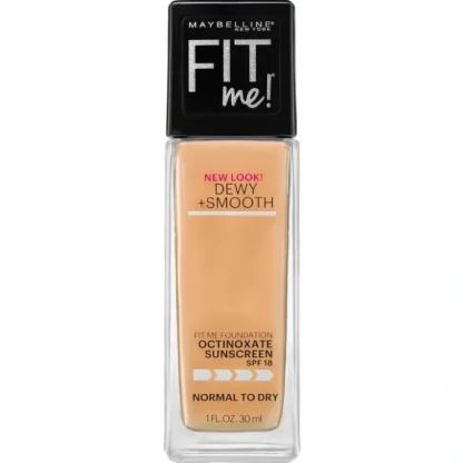 Maybelline Fit Me Dewy + Smooth Foundation 30ml - Sun Beige - Fresh Bloom Skin - Premium Skincare Solutions for Nourished, Hydrated, and Radiant Skin Every Day