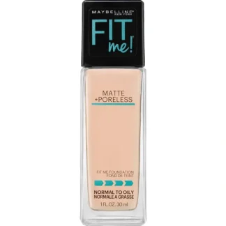Maybelline Fit Me! Matte + Poreless Foundation 30ml Ivory - Fresh Bloom Skin - Premium Skincare Solutions for Nourished, Hydrated, and Radiant Skin Every Day