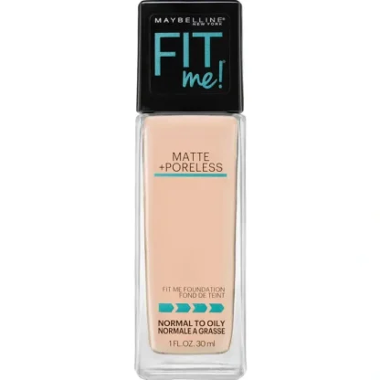 Maybelline Fit Me! Matte + Poreless Foundation 30ml Ivory - Fresh Bloom Skin - Premium Skincare Solutions for Nourished, Hydrated, and Radiant Skin Every Day