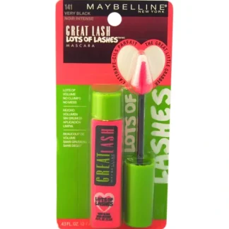 Maybelline Great Lash Lots Of Lashes Mascara - # 141 Very Black by Maybelline for Women - 0.43 oz Mascara - Fresh Bloom Skin - Premium Skincare Solutions for Nourished, Hydrated, and Radiant Skin Every Day