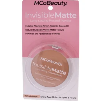 MCoBeauty Invisible Matte Long-Lasting Pressed Powder - 02 Nude Beige by MCoBeauty for Women - 0.51 oz Powder - Fresh Bloom Skin - Premium Skincare Solutions for Nourished, Hydrated, and Radiant Skin Every Day