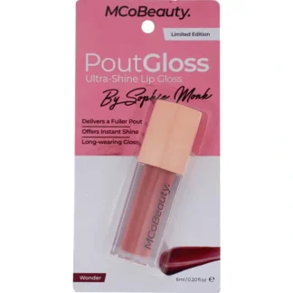 MCoBeauty Pout Gloss Ultra Shine Lip Gloss - Wonder by MCoBeauty for Women - 0.2 oz Lip Gloss - Fresh Bloom Skin - Premium Skincare Solutions for Nourished, Hydrated, and Radiant Skin Every Day