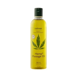 Melrose Hemp Experience Organic Hemp Massage Oil 300ml - Fresh Bloom Skin - Premium Skincare Solutions for Nourished, Hydrated, and Radiant Skin Every Day