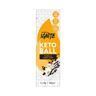 Melrose Ignite Keto Ball Vanilla Choc Chip 35g x 4 Pack - Fresh Bloom Skin - Premium Skincare Solutions for Nourished, Hydrated, and Radiant Skin Every Day