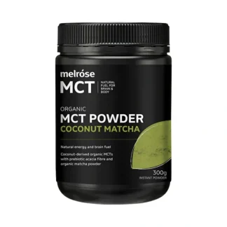 Melrose Organic MCT Powder Coconut Matcha 300g - Fresh Bloom Skin - Premium Skincare Solutions for Nourished, Hydrated, and Radiant Skin Every Day