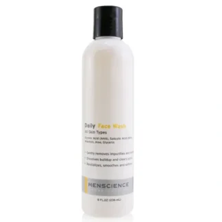Menscience Daily Face Wash 236ml/8oz - Fresh Bloom Skin - Premium Skincare Solutions for Nourished, Hydrated, and Radiant Skin Every Day