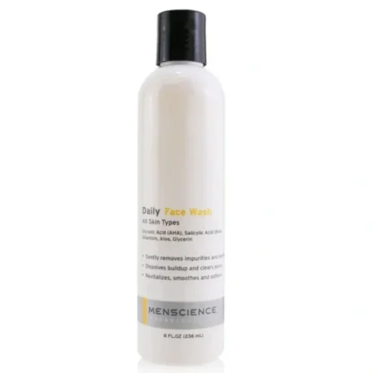 Menscience Daily Face Wash 236ml/8oz - Fresh Bloom Skin - Premium Skincare Solutions for Nourished, Hydrated, and Radiant Skin Every Day