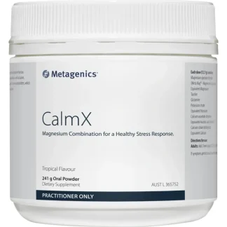 Metagenics CalmX Oral Powder Tropical Flavour 241g - Fresh Bloom Skin - Premium Skincare Solutions for Nourished, Hydrated, and Radiant Skin Every Day