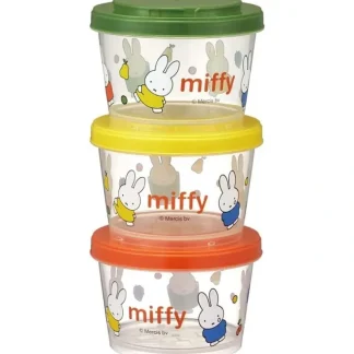 miffy SKATER Miffy Storage Container 3P 240ml Side Dish Holder Made in Japan Fixed Size - Fresh Bloom Skin - Premium Skincare Solutions for Nourished, Hydrated, and Radiant Skin Every Day