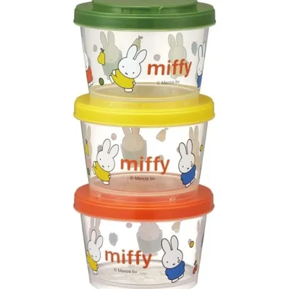 miffy SKATER Miffy Storage Container 3P 240ml Side Dish Holder Made in Japan Fixed Size - Fresh Bloom Skin - Premium Skincare Solutions for Nourished, Hydrated, and Radiant Skin Every Day