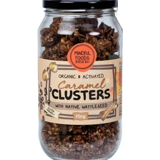 Mindful Foods Caramel Clusters Native Wattle Seed Organic & Activated 350g - Fresh Bloom Skin - Premium Skincare Solutions for Nourished, Hydrated, and Radiant Skin Every Day