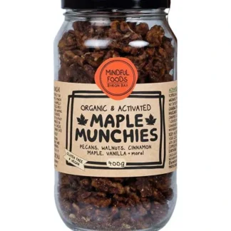 Mindful Foods Maple Munchies Organic & Activated 400g - Fresh Bloom Skin - Premium Skincare Solutions for Nourished, Hydrated, and Radiant Skin Every Day