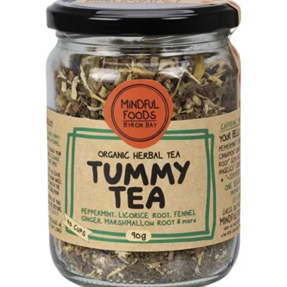Mindful Foods Tummy Tea Organic Herbal Tea 90g - Fresh Bloom Skin - Premium Skincare Solutions for Nourished, Hydrated, and Radiant Skin Every Day