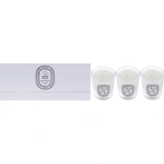 Mini Candle Set by Diptyque for Unisex - 3 Pc 2.3oz Candle - Baies, 2.3oz Candle - Figuier, 2.3oz Candle - Rose - Fresh Bloom Skin - Premium Skincare Solutions for Nourished, Hydrated, and Radiant Skin Every Day