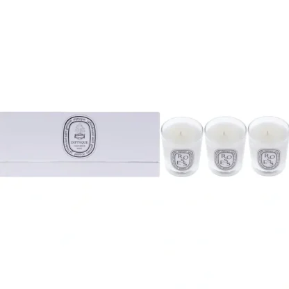 Mini Candle Set by Diptyque for Unisex - 3 Pc 2.3oz Candle - Baies, 2.3oz Candle - Figuier, 2.3oz Candle - Rose - Fresh Bloom Skin - Premium Skincare Solutions for Nourished, Hydrated, and Radiant Skin Every Day