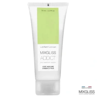 MIXGLISS Addict Water Based Lubricant - Green Citrus 70ml / 2.37oz - Fresh Bloom Skin - Premium Skincare Solutions for Nourished, Hydrated, and Radiant Skin Every Day