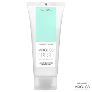 MIXGLISS Fresh Water Based Lubricant - Pepper Mint 70ml / 2.37oz - Fresh Bloom Skin - Premium Skincare Solutions for Nourished, Hydrated, and Radiant Skin Every Day