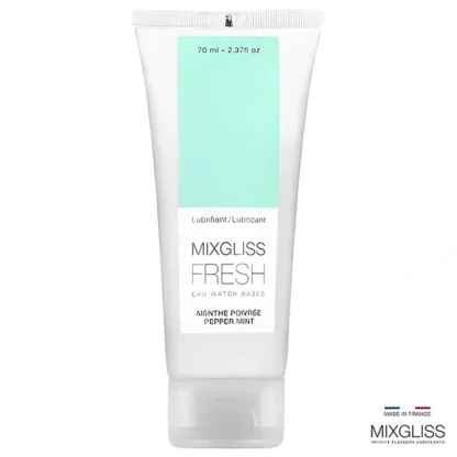 MIXGLISS Fresh Water Based Lubricant - Pepper Mint 70ml / 2.37oz - Fresh Bloom Skin - Premium Skincare Solutions for Nourished, Hydrated, and Radiant Skin Every Day