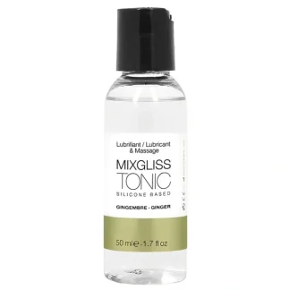 MIXGLISS Tonic 2 in 1 Silicone Based Lubricant & Massage - Ginger 50ml / 1.7oz - Fresh Bloom Skin - Premium Skincare Solutions for Nourished, Hydrated, and Radiant Skin Every Day