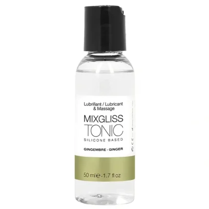 MIXGLISS Tonic 2 in 1 Silicone Based Lubricant & Massage - Ginger 50ml / 1.7oz - Fresh Bloom Skin - Premium Skincare Solutions for Nourished, Hydrated, and Radiant Skin Every Day