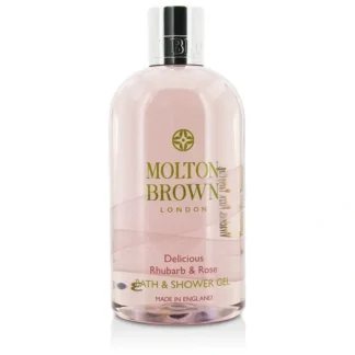 Molton Brown Delicious Rhubarb & Rose Bath & Shower Gel 300ml/10oz - Fresh Bloom Skin - Premium Skincare Solutions for Nourished, Hydrated, and Radiant Skin Every Day